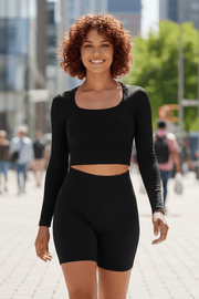 Ensemble Short Haut Manche longue Confort - Maya