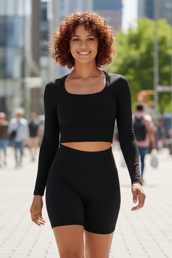 Ensemble Short Haut Manche longue Confort - Maya