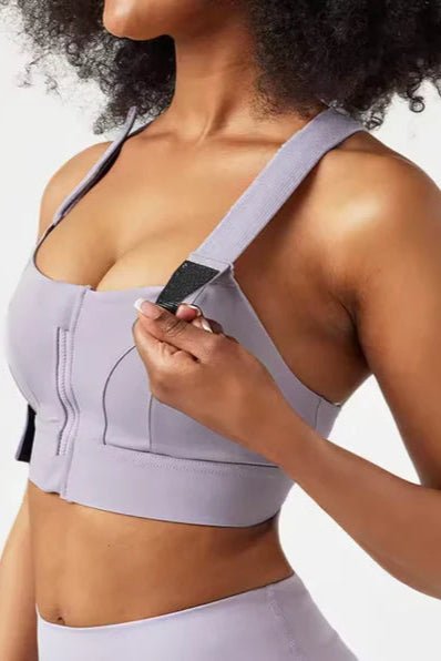 Brassière Zippée de Sport