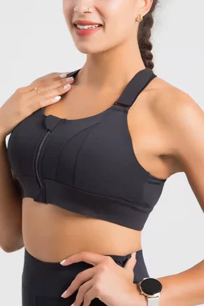 Brassière Zippée de Sport