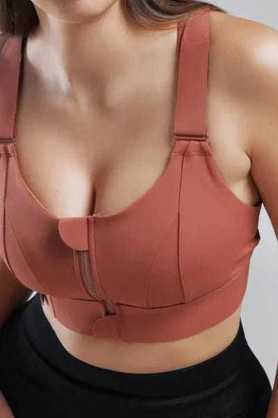 Brassière Zippée de Sport